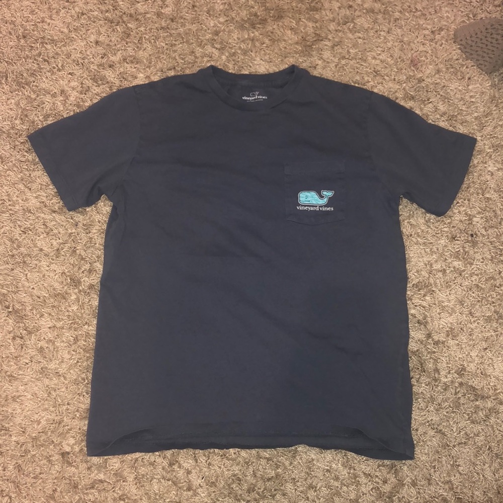 Kids’ Charcoal Gray Vineyard Vines Pocket Tee